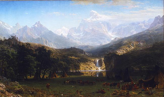 Albert Bierstadt The Rocky Mountains, Lander's Peak oil painting picture